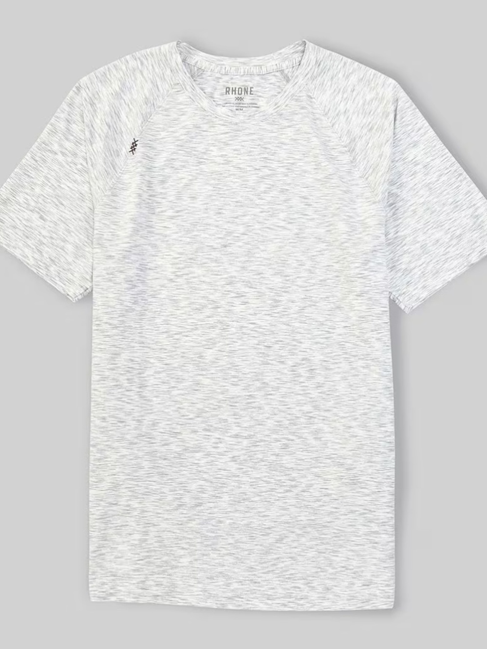 Rhone Reign Short Sleeve Gray Space Dye - size large - NWT
